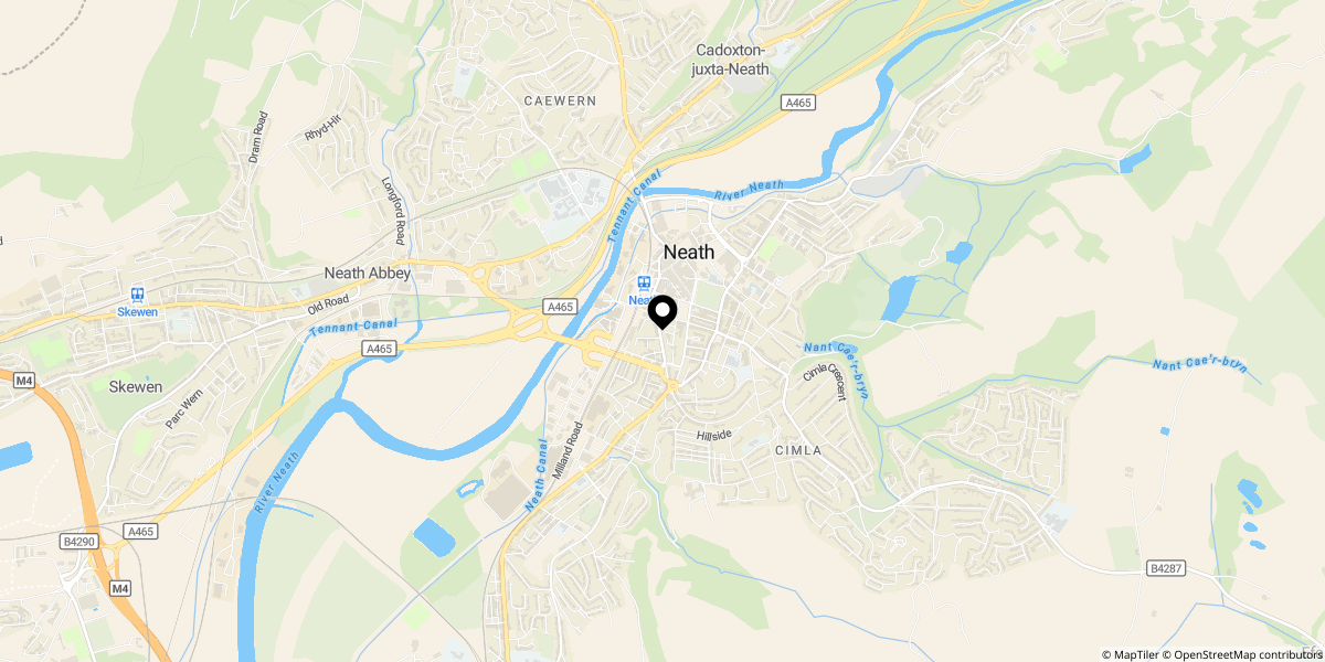 Approximate location of Windsor Road, Neath, SA11 1NB